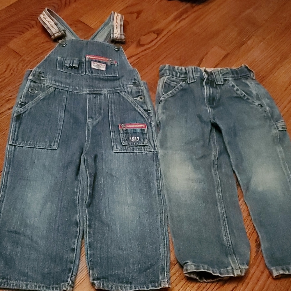 Overalls and jeans size 4T